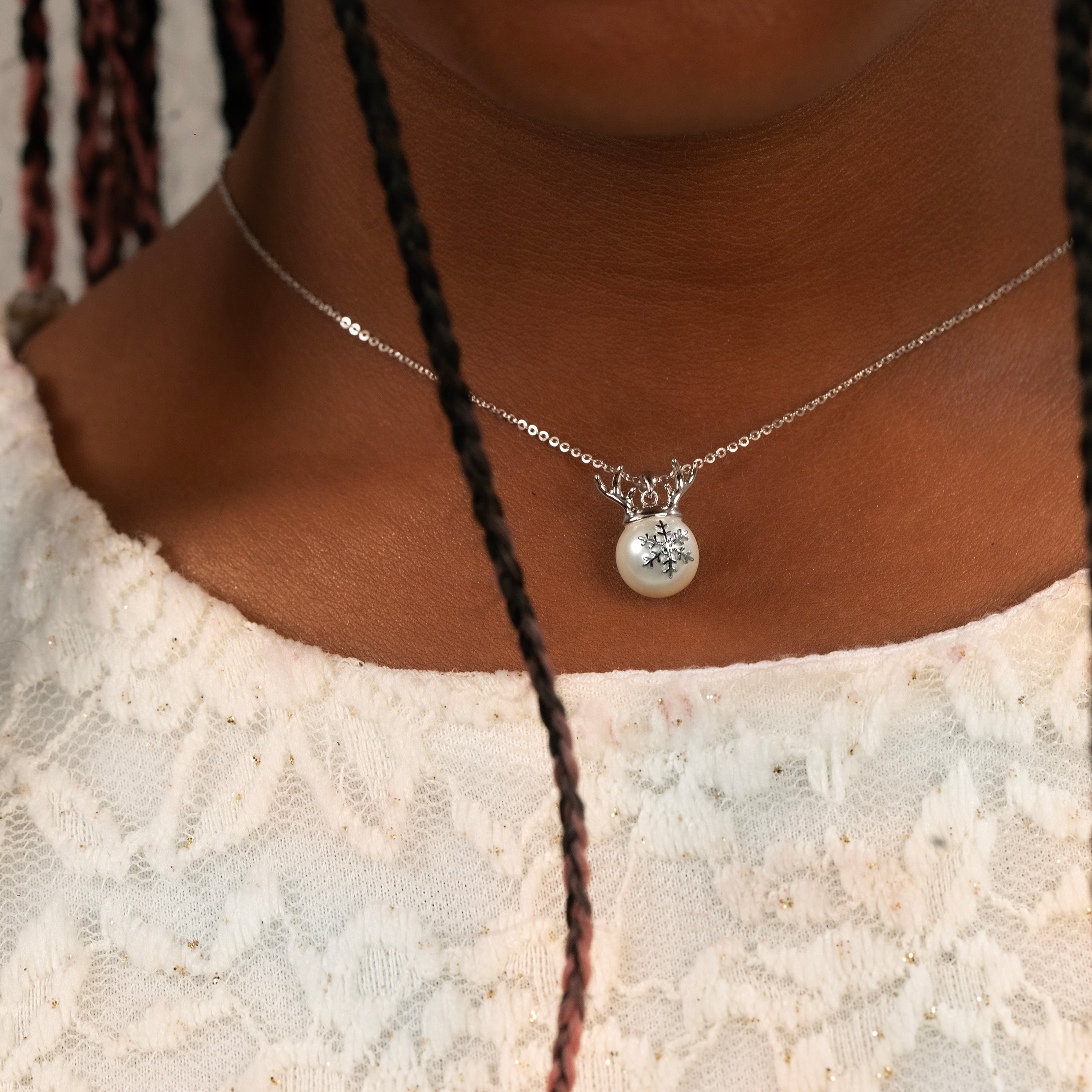 Collier pendentif perle Sylvaine