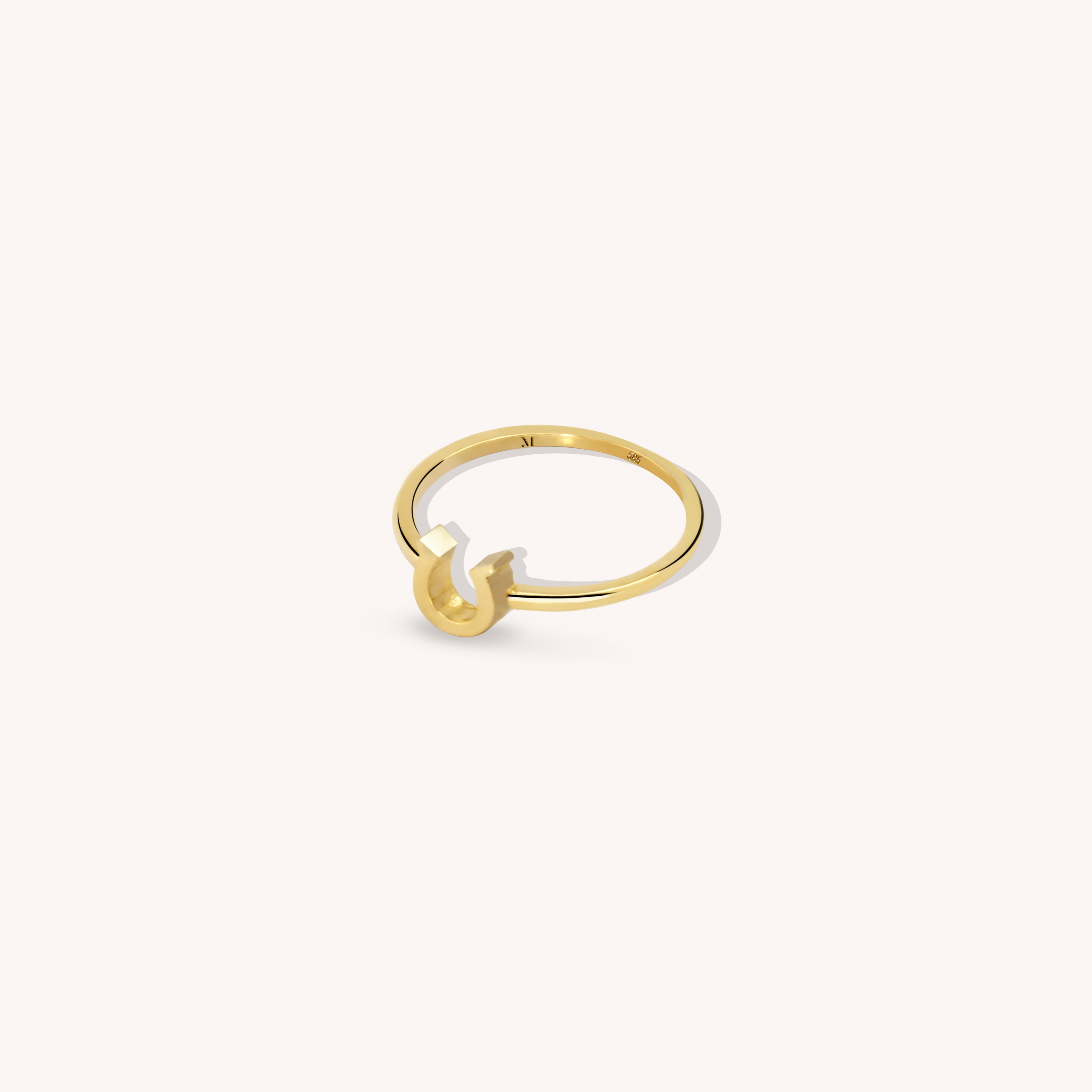 Fortuna Horseshoe Stacking Ring