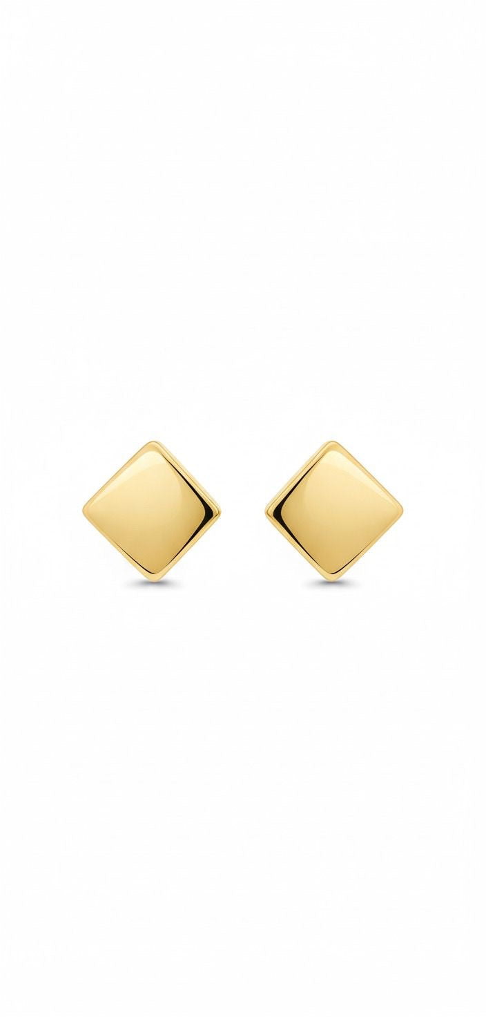 Renée Minimalist Gold Stud Earrings