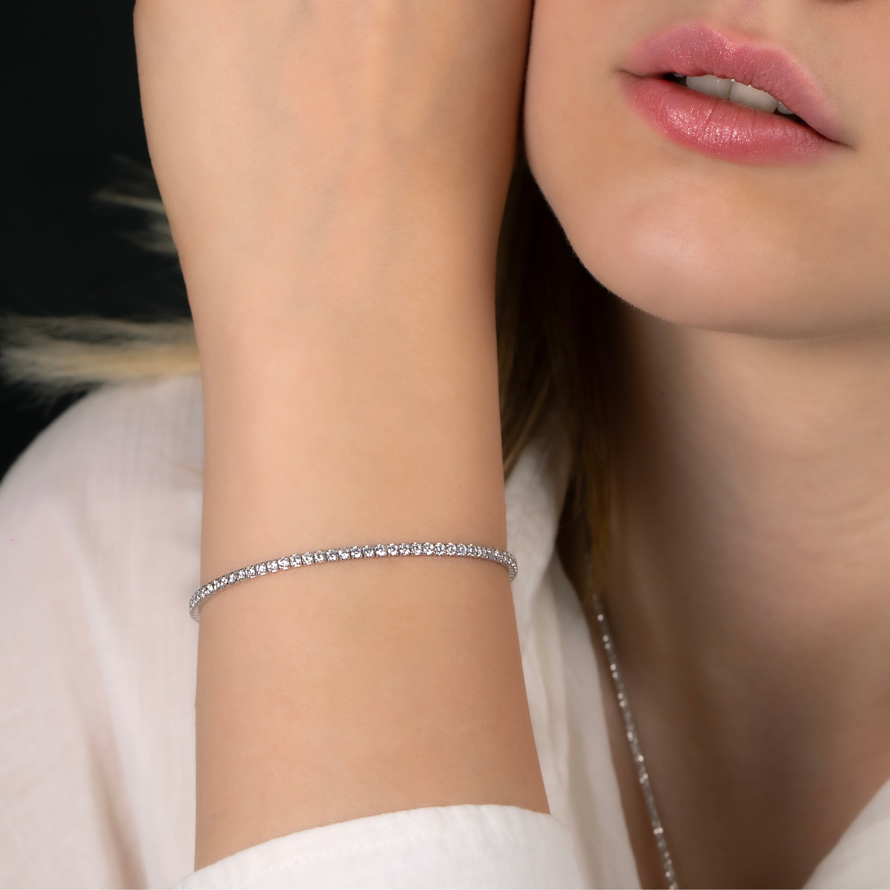 Lina Silver Tennis Bracelet