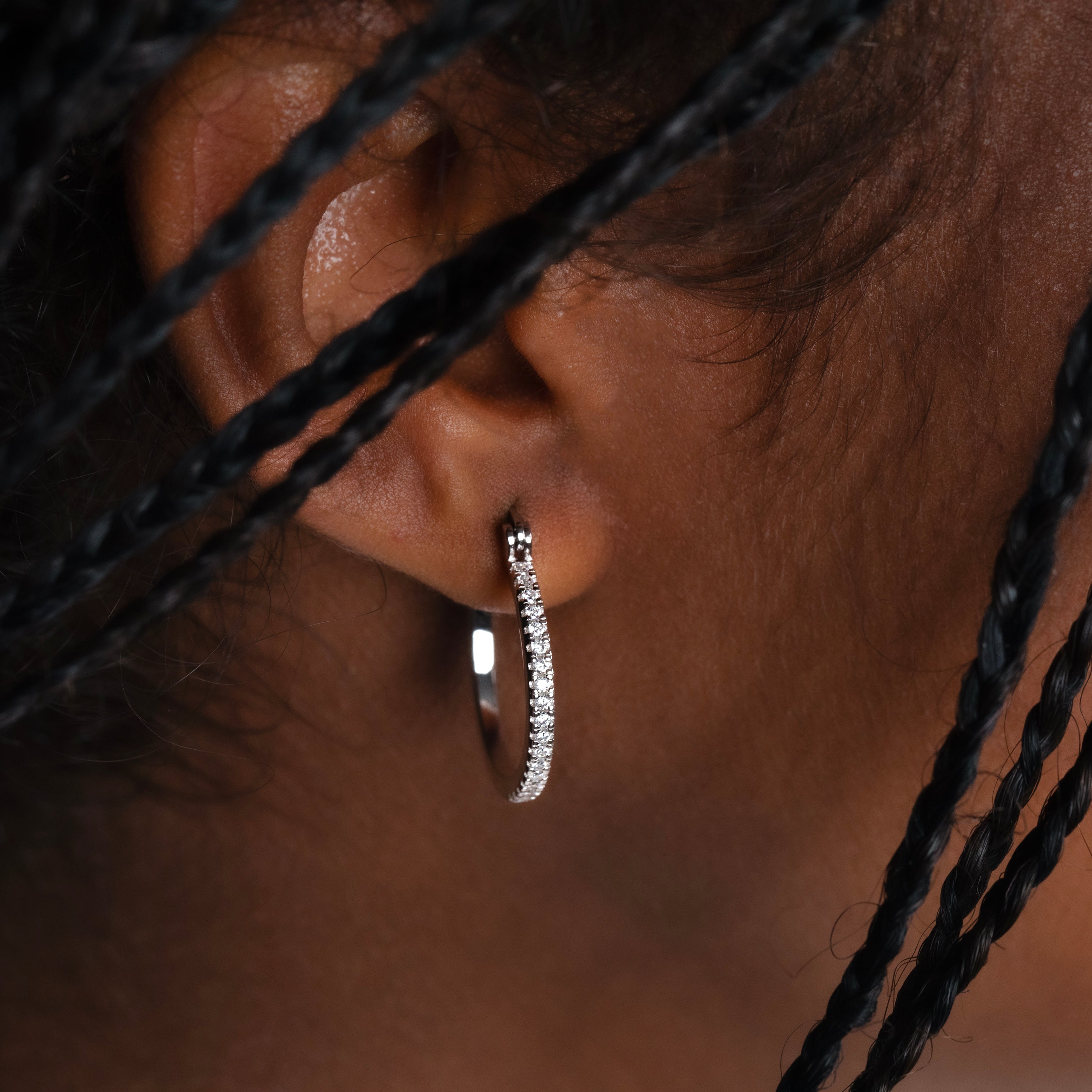 Yukon Crystal Hoop Earrings