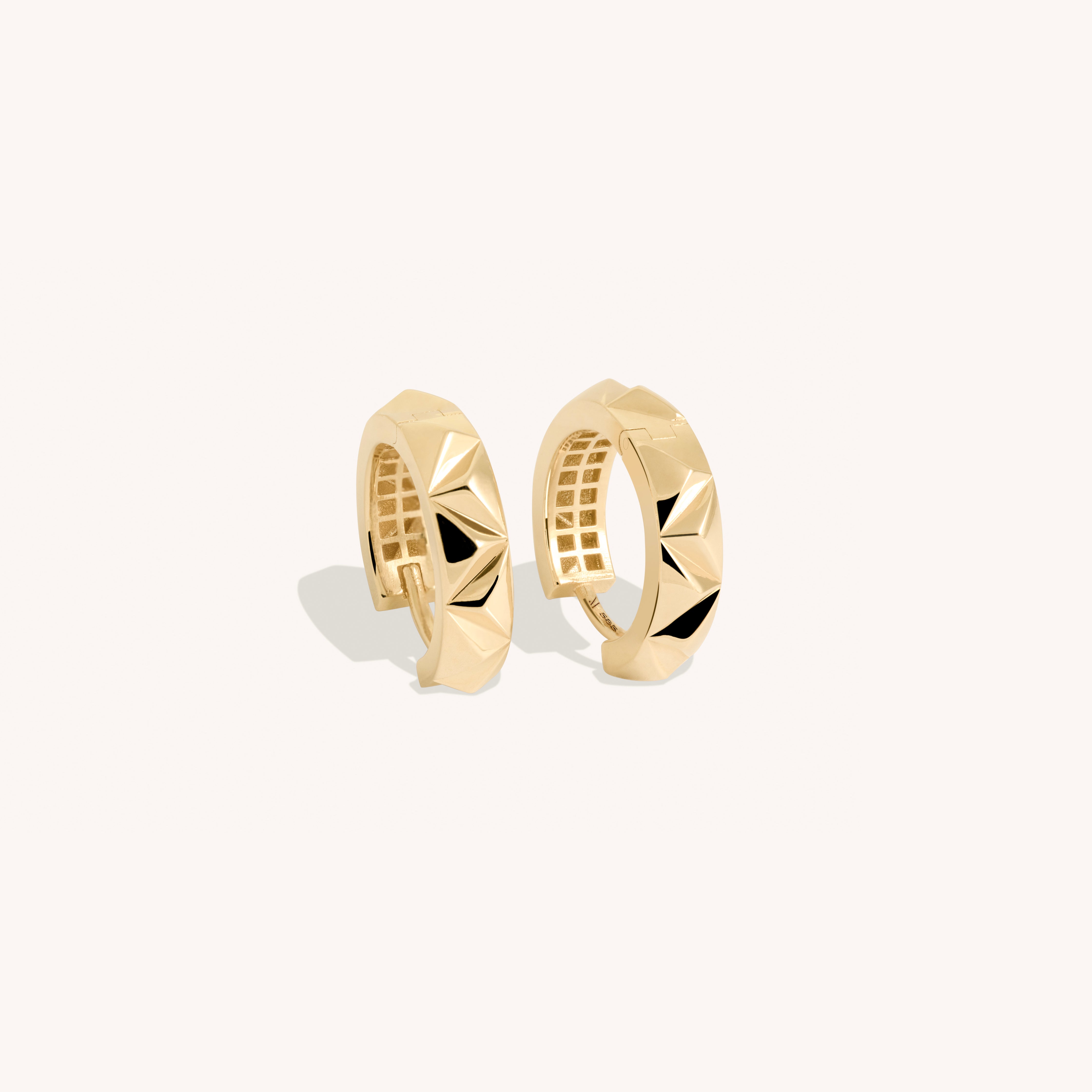 Esme Faceted Hoop Earrings