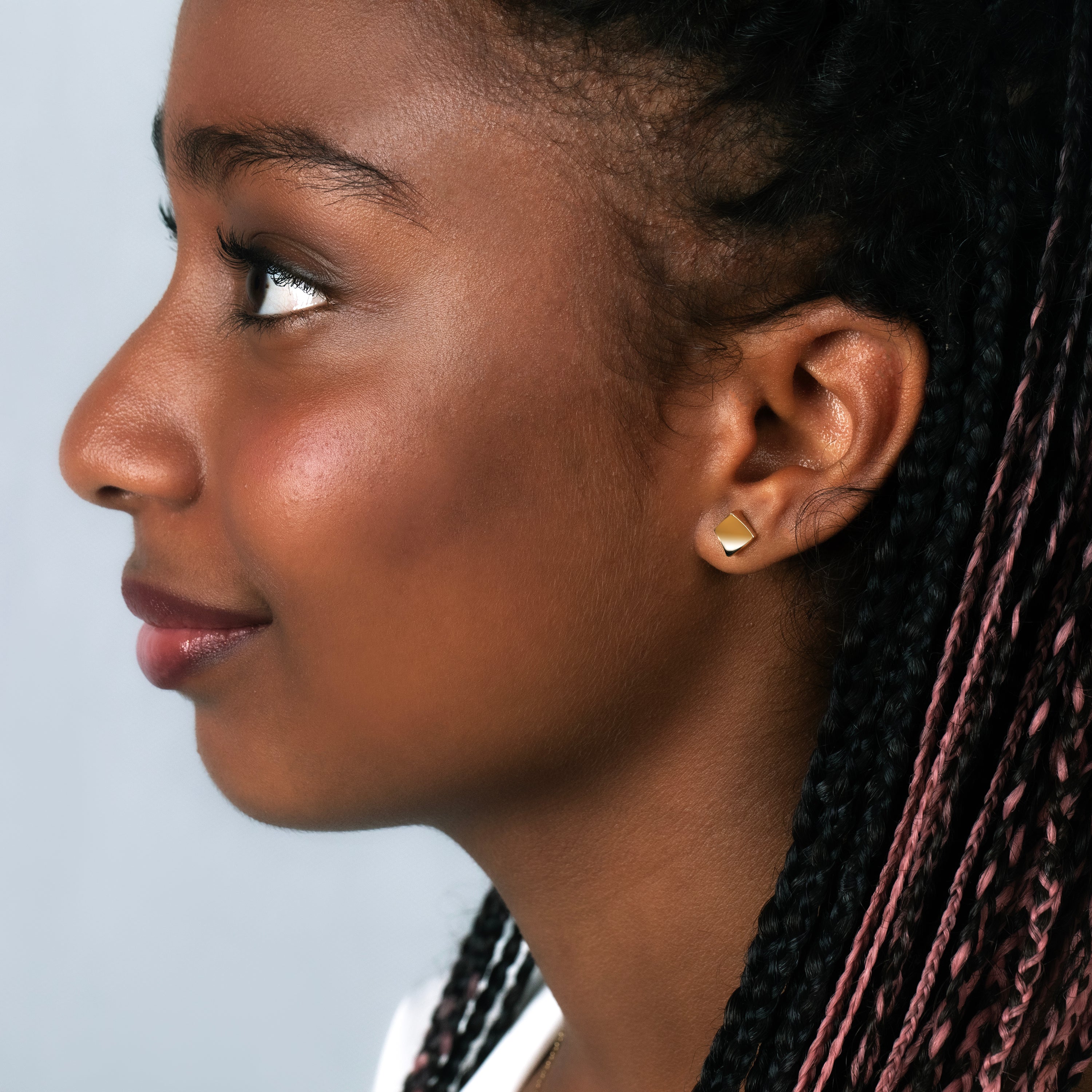 Renée Minimalist Gold Stud Earrings