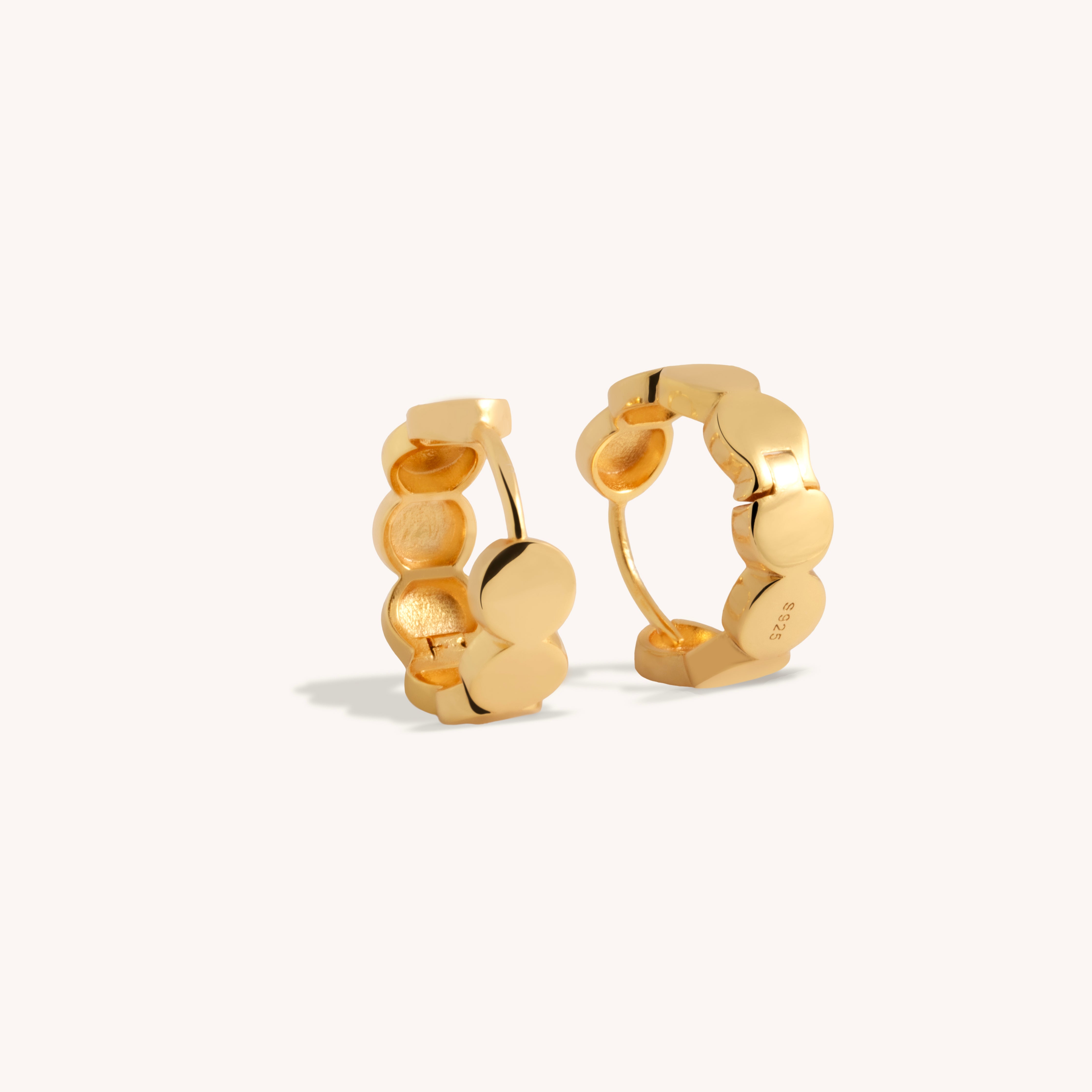 Boucles d'oreilles créoles Serena