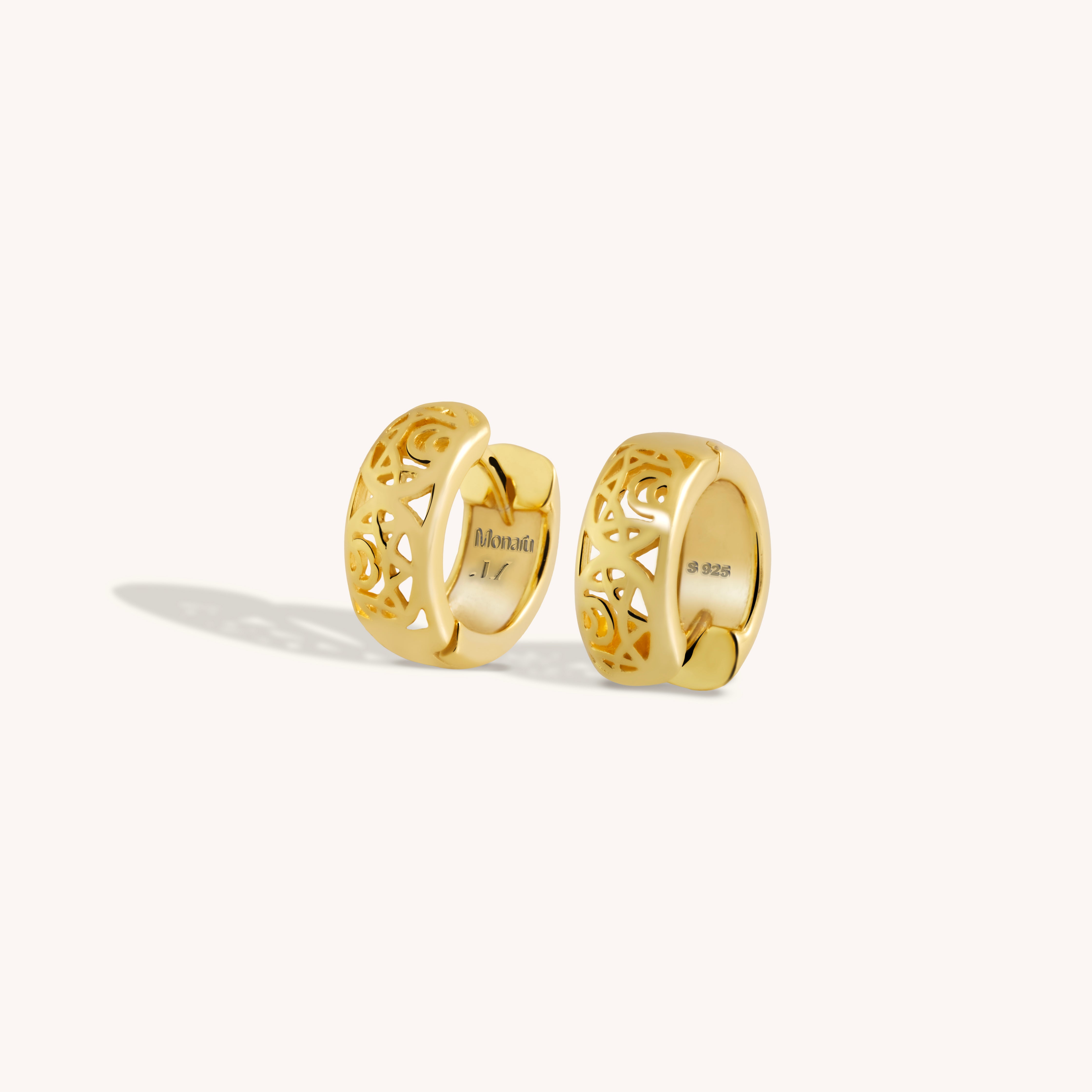 Boucles d'oreilles créoles Aster