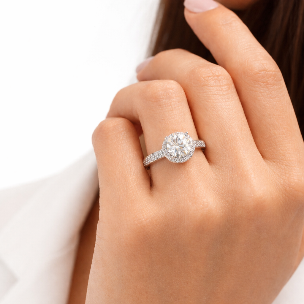 Juno Moissanite Adjustable Ring