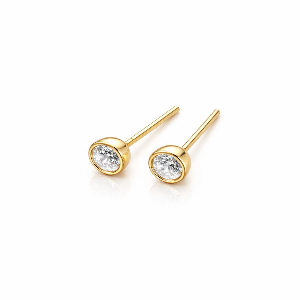 Elio CZ Stud Earrings