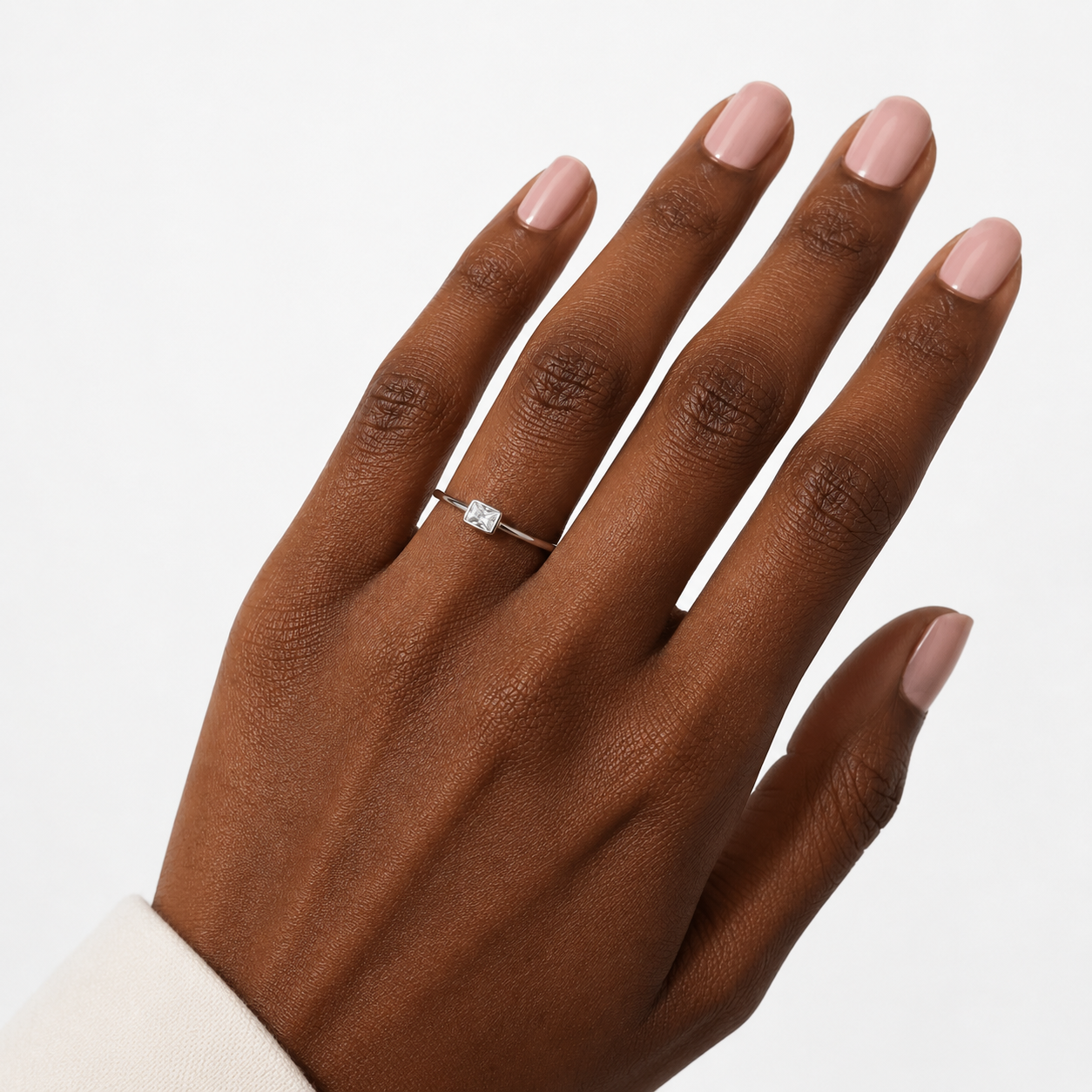 Baguette Minimal Band Ring