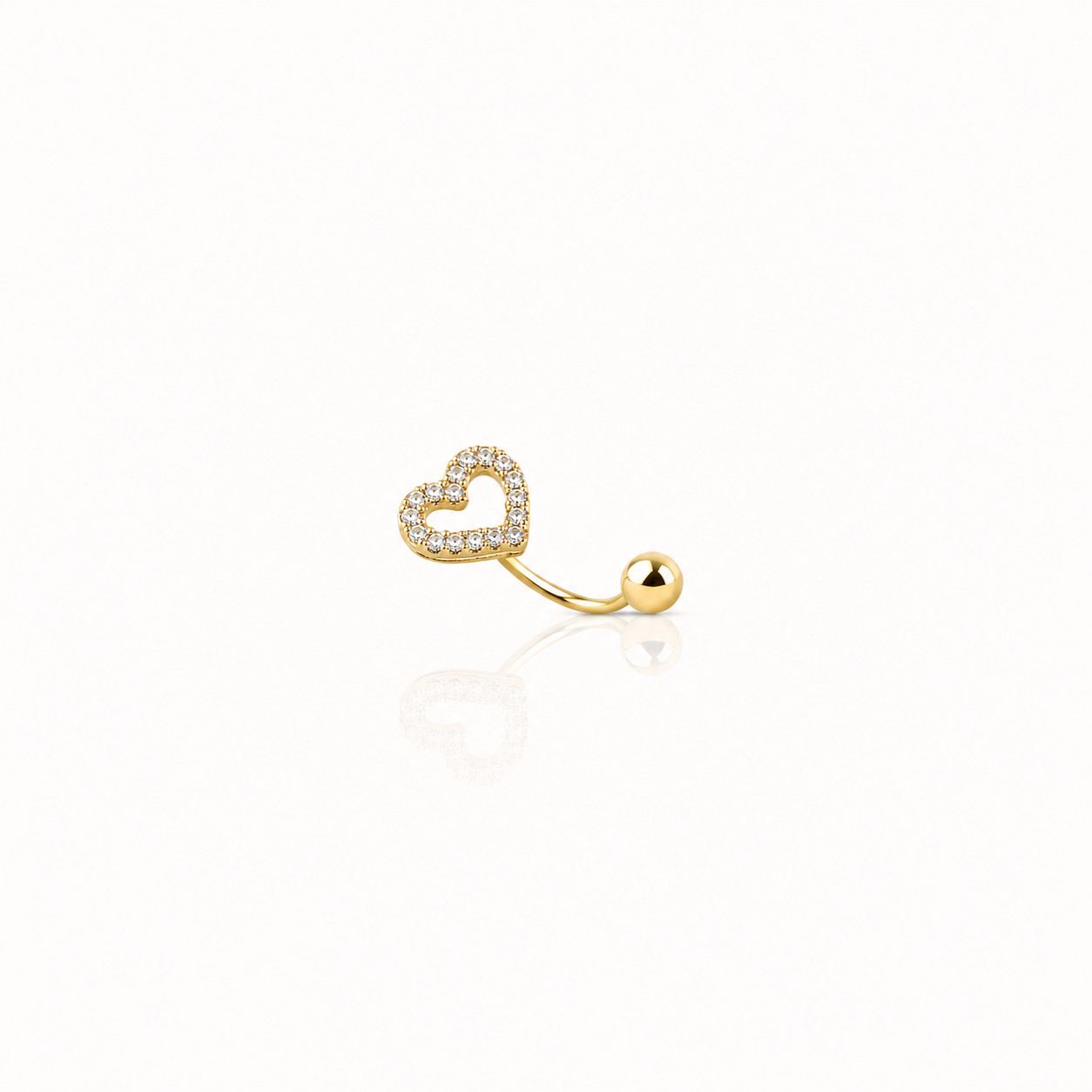 Rosalie Heart Eyebrow Piercing