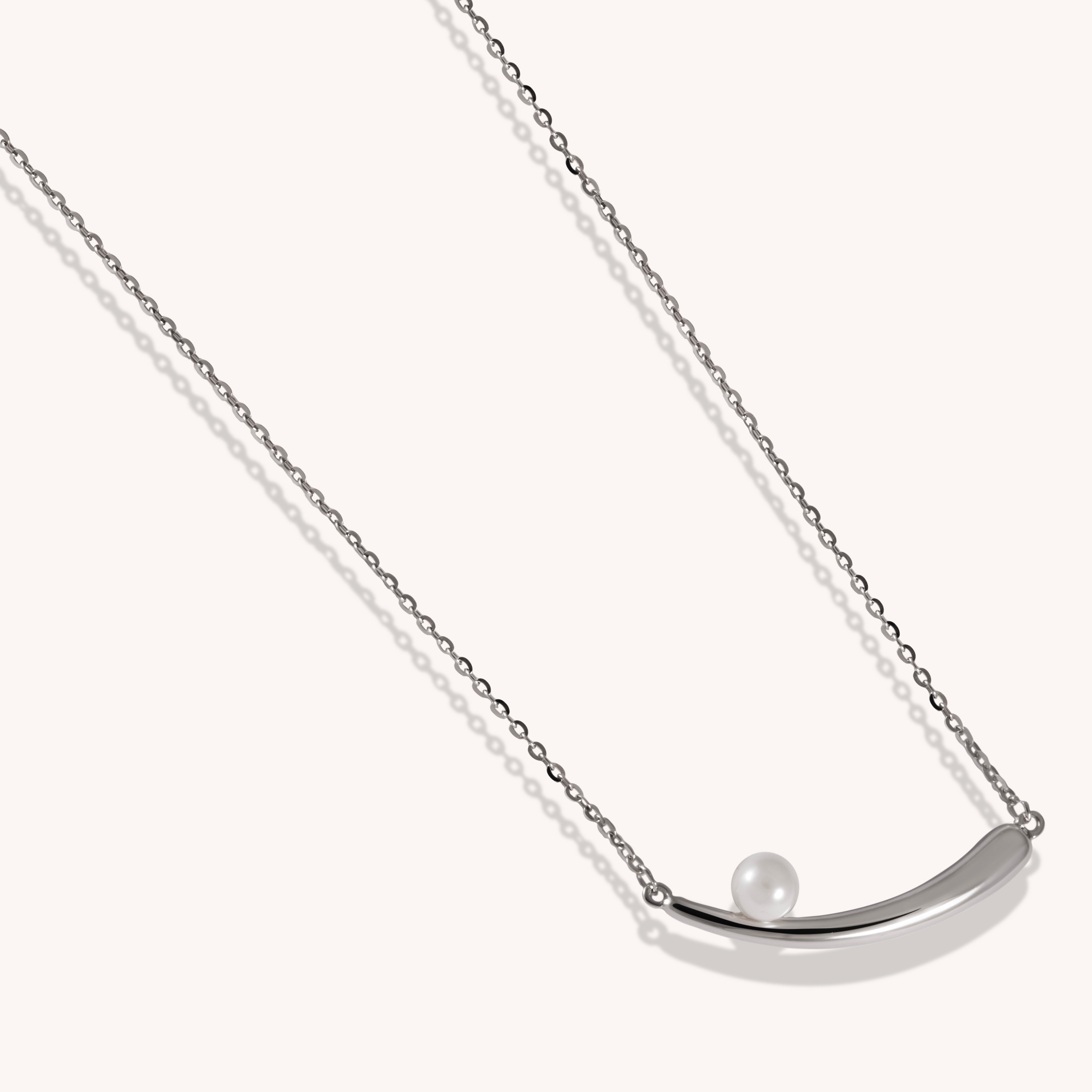 Ava Pearl Bar Necklace
