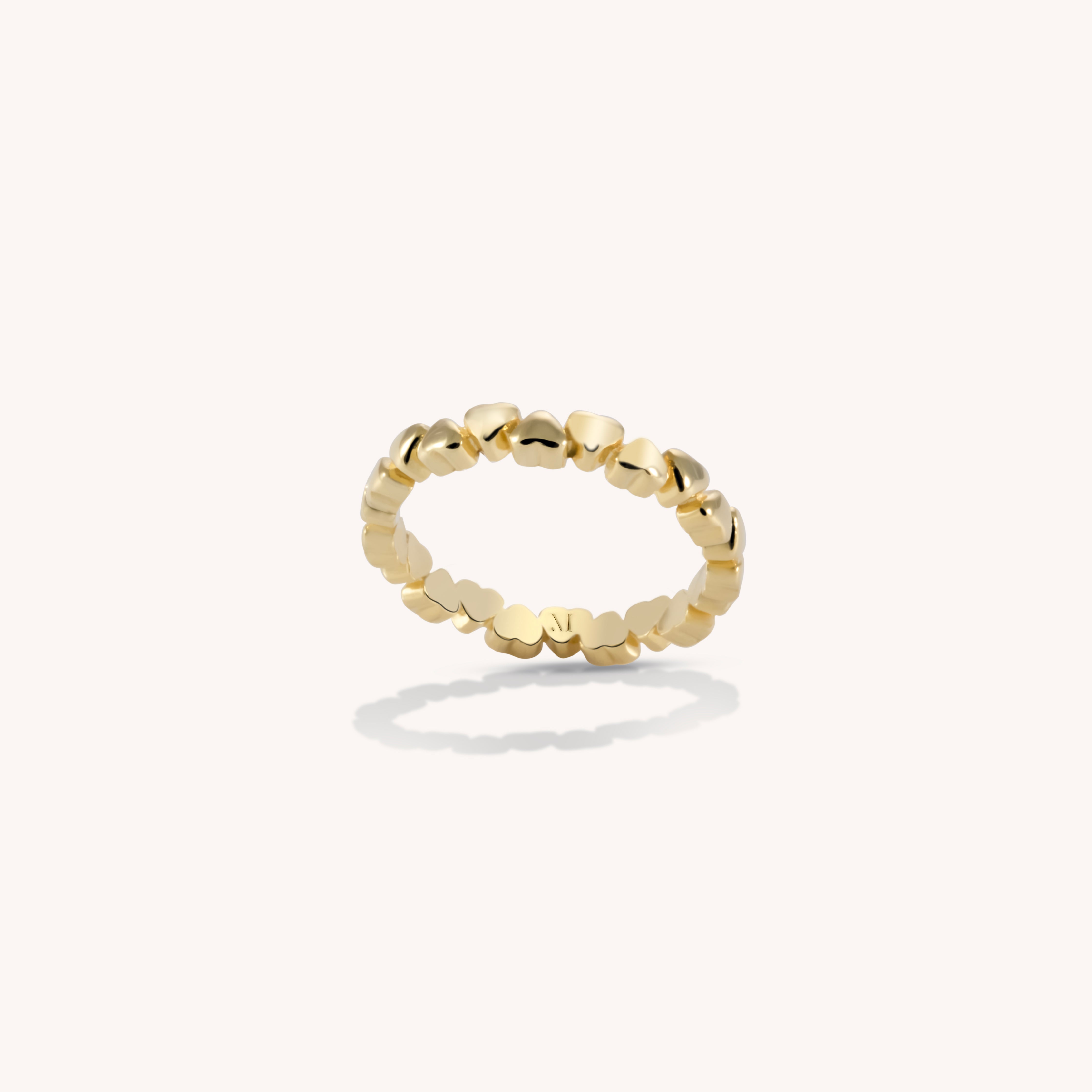 Lea Heart Link Stacking Ring