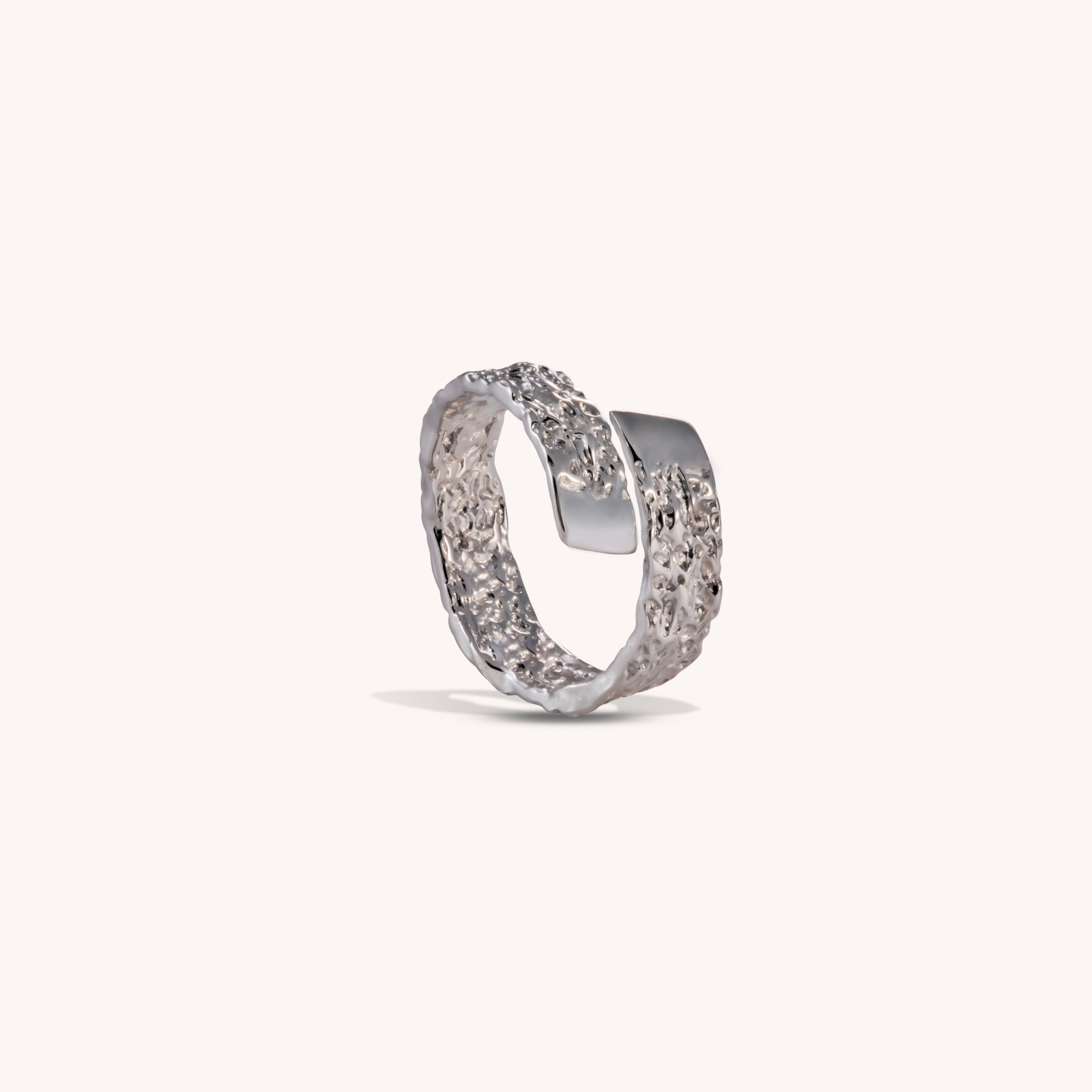 Selene Hammered Band Ring