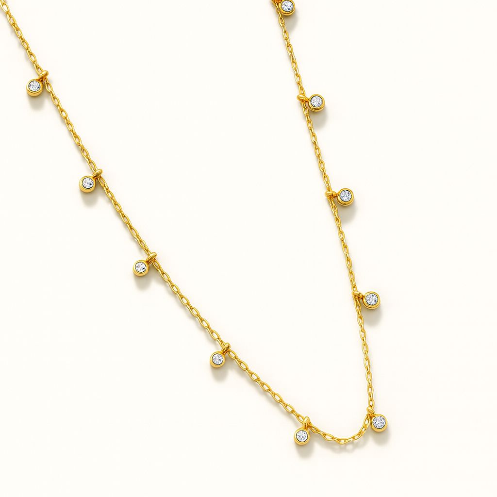 Collier chaîne Eira avec cristaux autrichiens